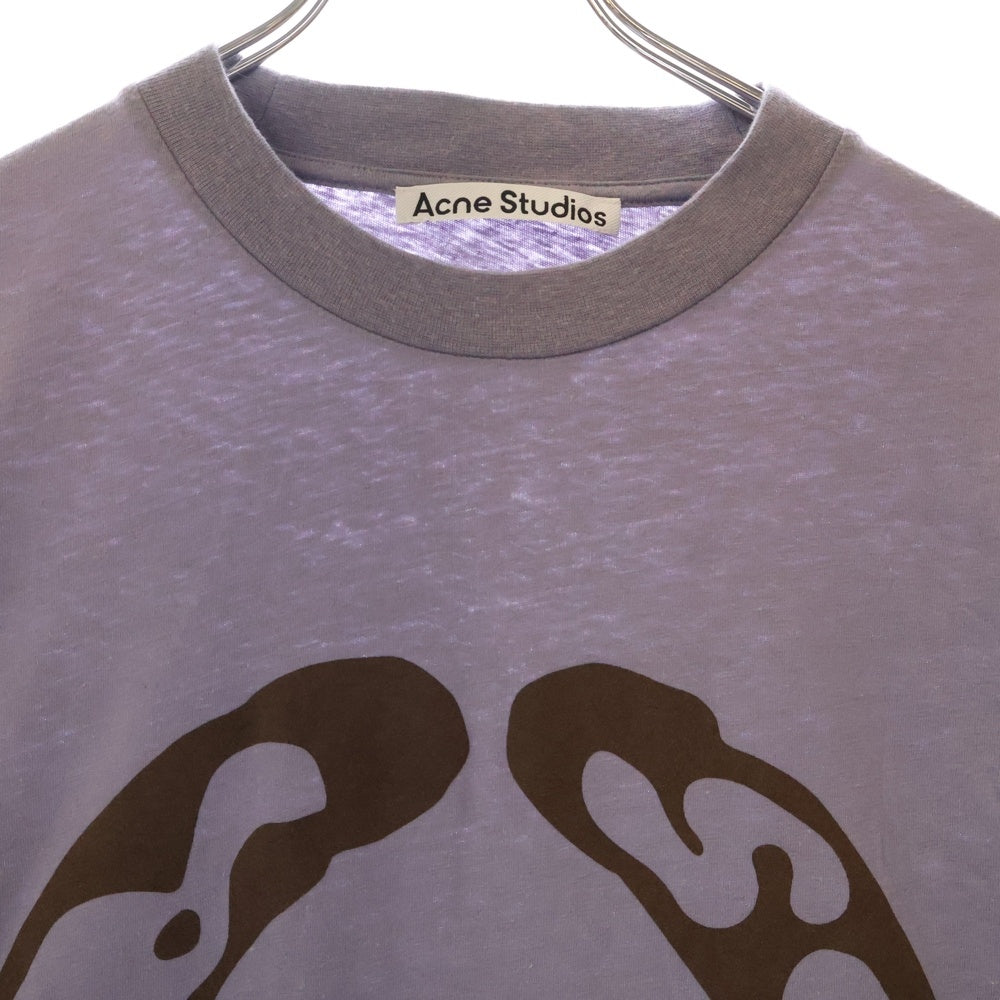 Acne Studios(アクネ ストゥディオズ) LOGO T-SHIRT フロントロゴ 半袖Tシャツ グレー FN-MN-TSHI000385 BL0301-