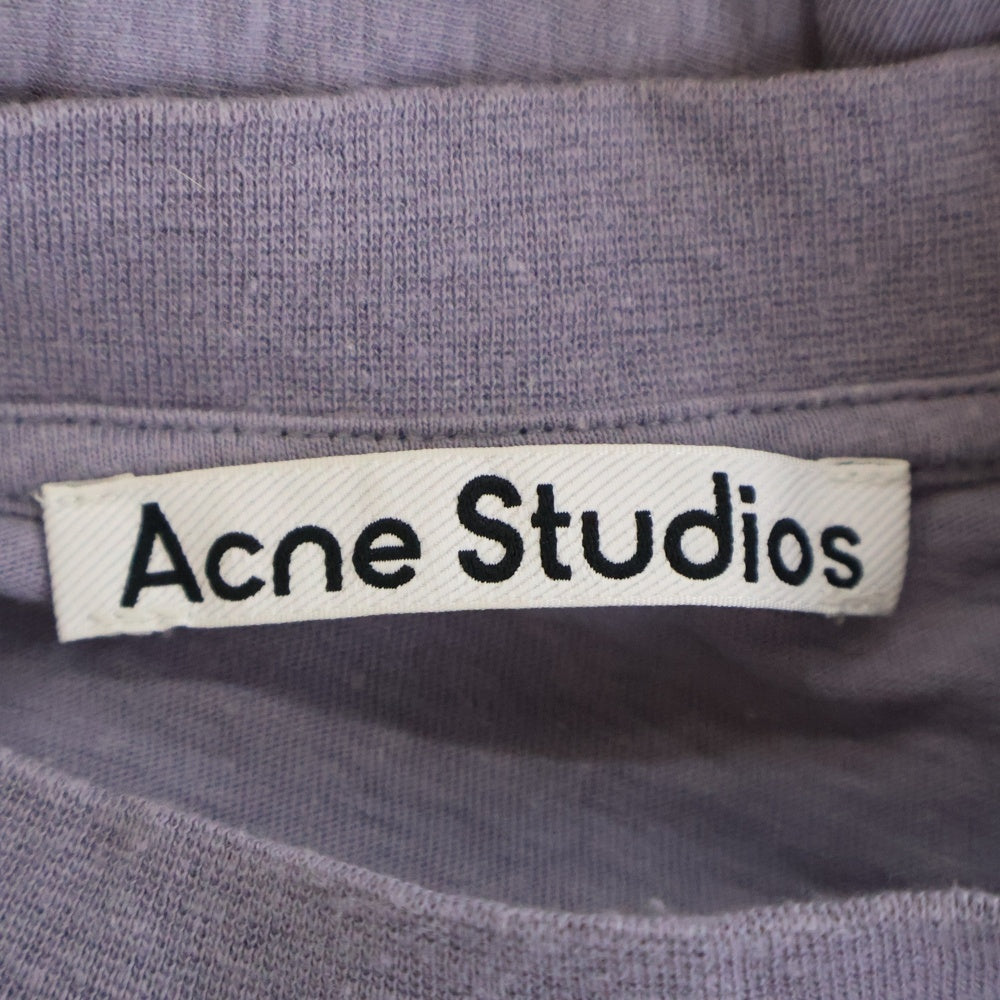 Acne Studios(アクネ ストゥディオズ) LOGO T-SHIRT フロントロゴ 半袖Tシャツ グレー FN-MN-TSHI000385 BL0301-