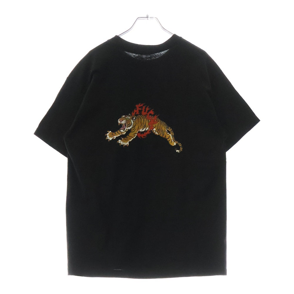 WACKO MARIA(ワコマリア) 24SS TIM LEHI CREW NECK T-SHIRT TYPE-1 ティムリーハイ ロゴ刺繍半袖Tシャツ ブラック 24SS-WMT-TEE04