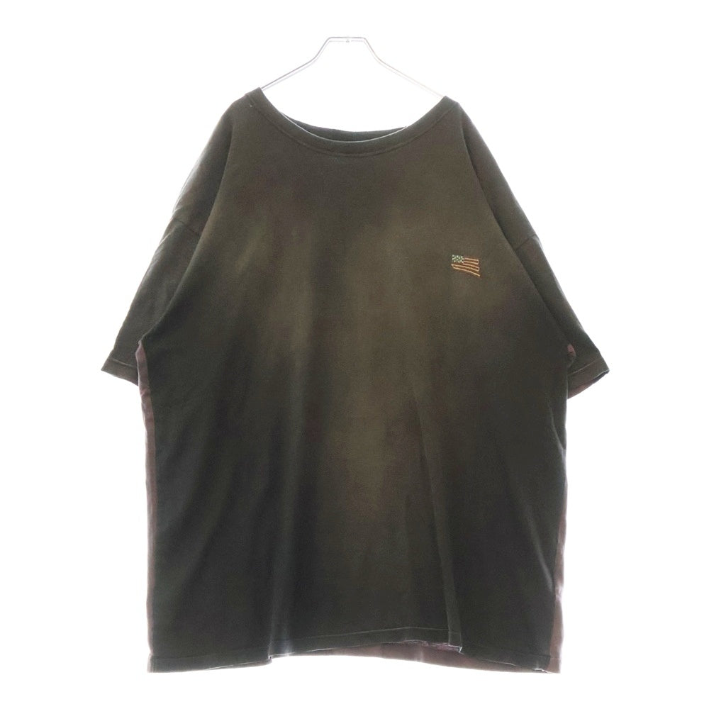 KAPITAL(キャピタル) 2 TONE BONE T-SHIRT ボーンプリント 半袖Tシャツ グレー KOR904SC03