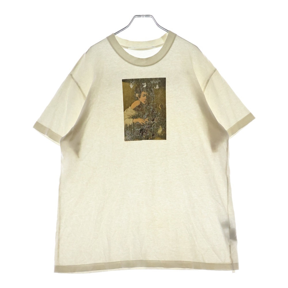OFF-WHITE(オフホワイト) 21AW T-Shirt フォトプリント オーバーサイズ半袖Tシャツ ホワイト OMAA038F21JER005
