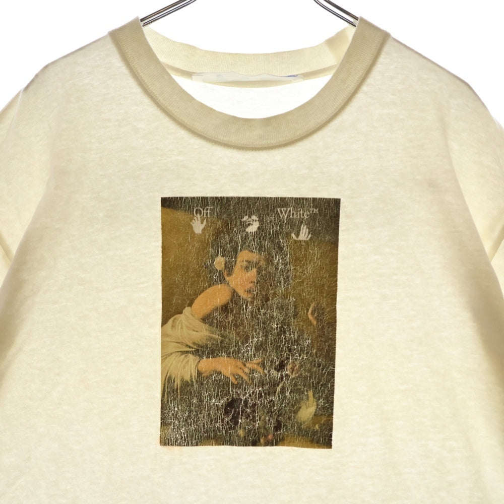 OFF-WHITE(オフホワイト) 21AW T-Shirt フォトプリント オーバーサイズ半袖Tシャツ ホワイト OMAA038F21JER005
