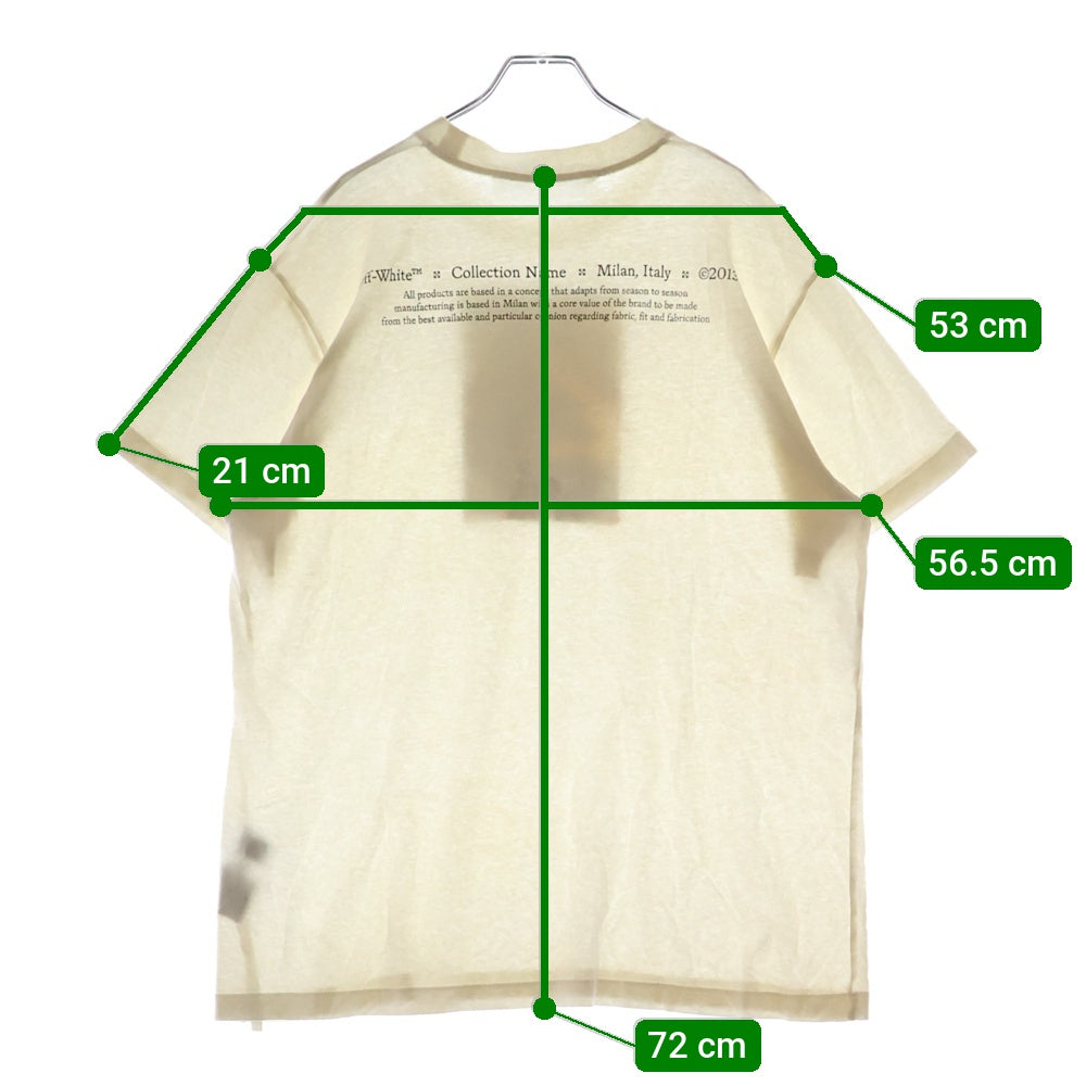 OFF-WHITE(オフホワイト) 21AW T-Shirt フォトプリント オーバーサイズ半袖Tシャツ ホワイト OMAA038F21JER005