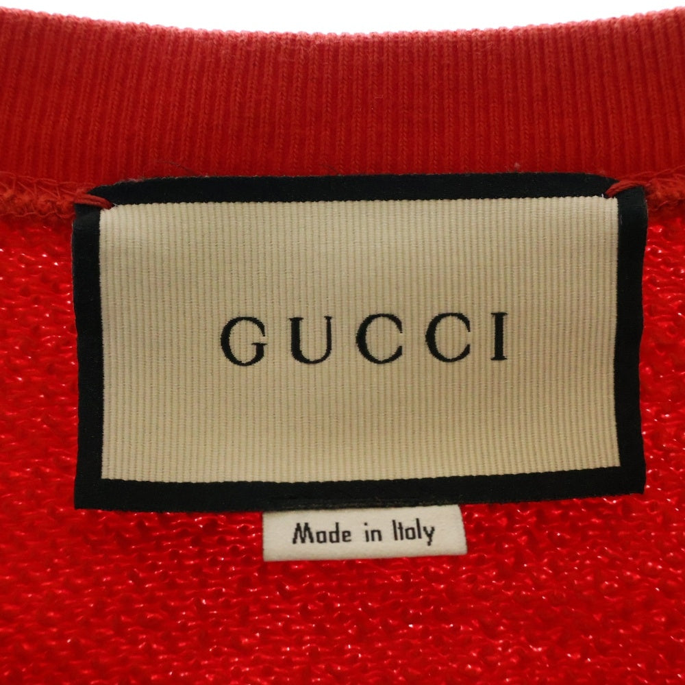 GUCCI(グッチ) Sweatshirt スパンコール装飾 クルーネックスウェットトレーナー レッド 457924 X9D26