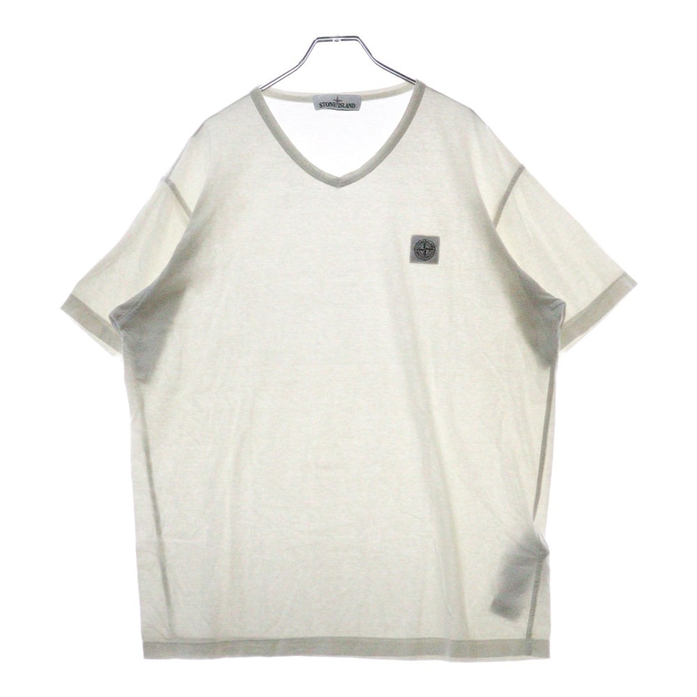 STONE ISLAND(ストーンアイランド) V Neck T-Shirt Vネック半袖Tシャツ ホワイト 681522457