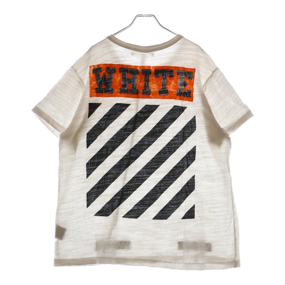 OFF-WHITE(オフホワイト) 16SS T-Shirt バックロゴ半袖Tシャツ ホワイト
