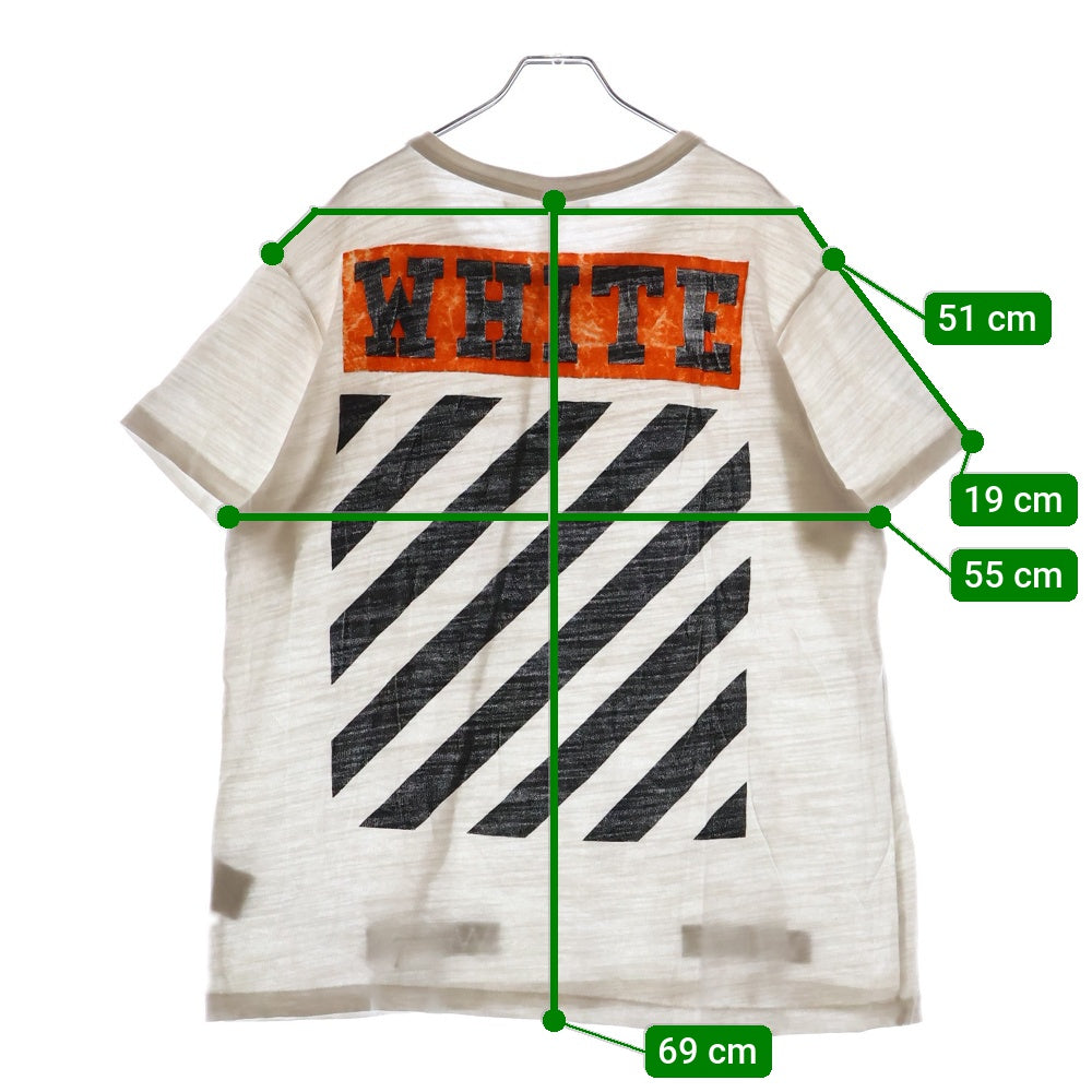 OFF-WHITE(オフホワイト) 16SS T-Shirt バックロゴ半袖Tシャツ ホワイト