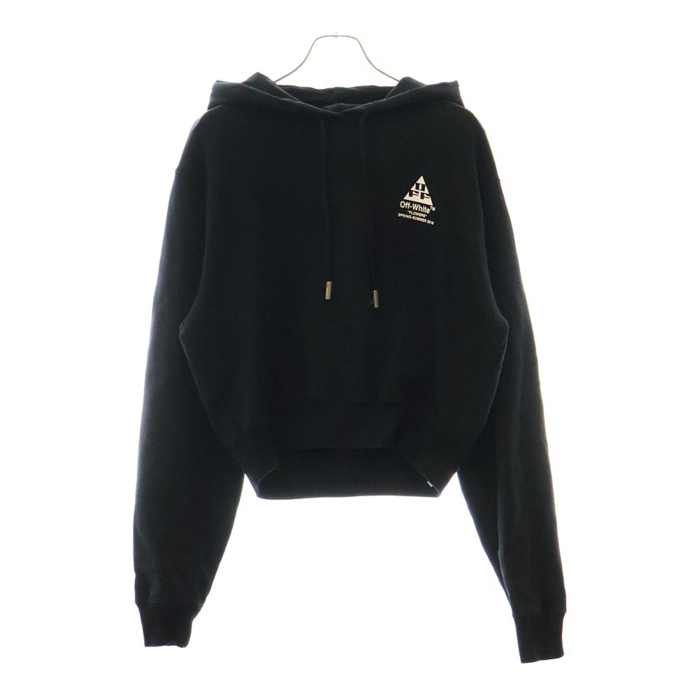 OFF-WHITE(オフホワイト) 19SS Flowers Hooded Sweatshirt プルオーバースウェットパーカー フーディー ブラック OWBB016R19003043