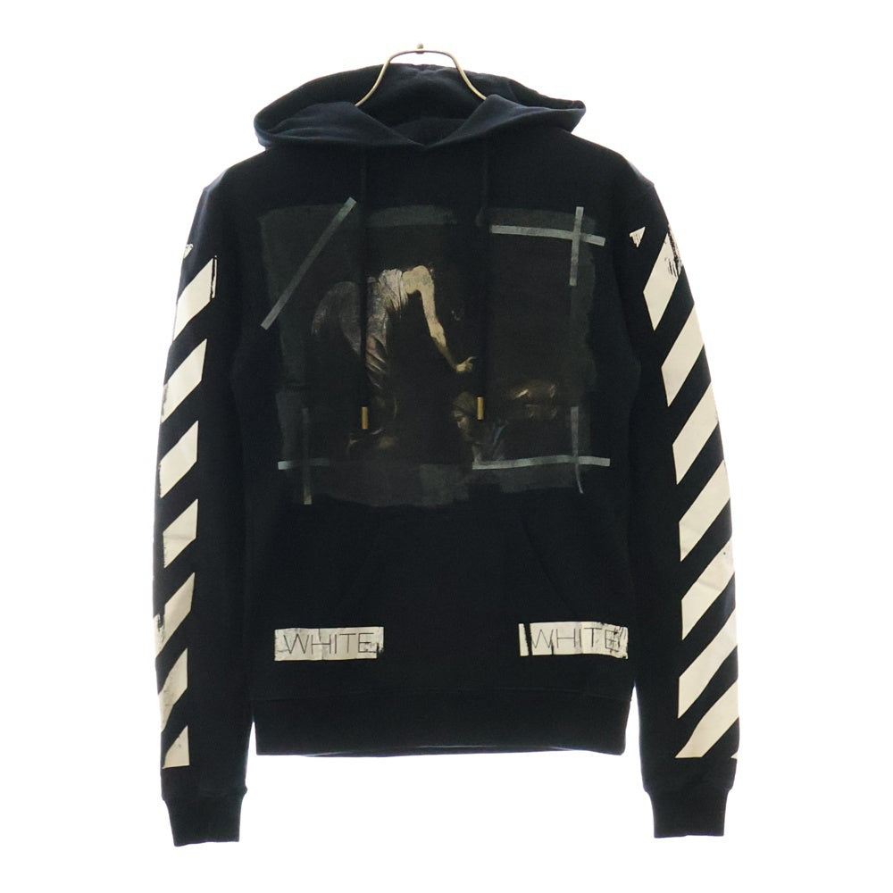 OFF-WHITE(オフホワイト) 16SS Caravaggio Hoodie カラヴァッジョ プルオーバースウェットパーカー フーディー ブラック