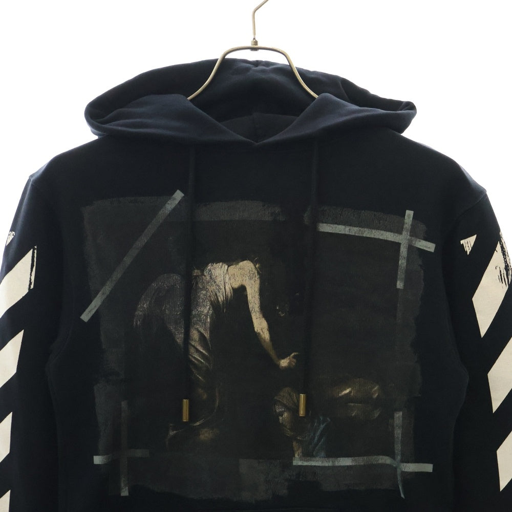 OFF-WHITE(オフホワイト) 16SS Caravaggio Hoodie カラヴァッジョ プルオーバースウェットパーカー フーディー ブラック