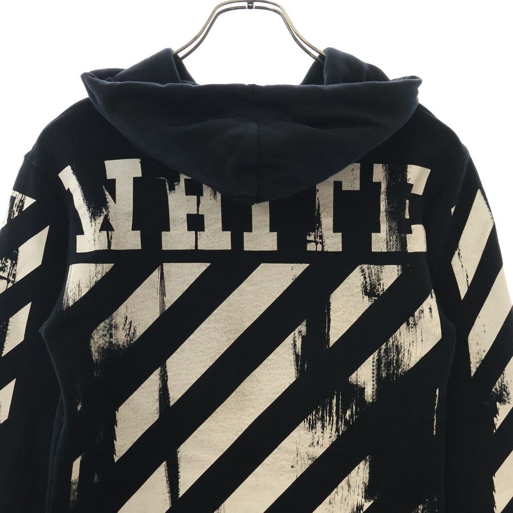 OFF-WHITE(オフホワイト) 16SS Caravaggio Hoodie カラヴァッジョ プルオーバースウェットパーカー フーディー ブラック