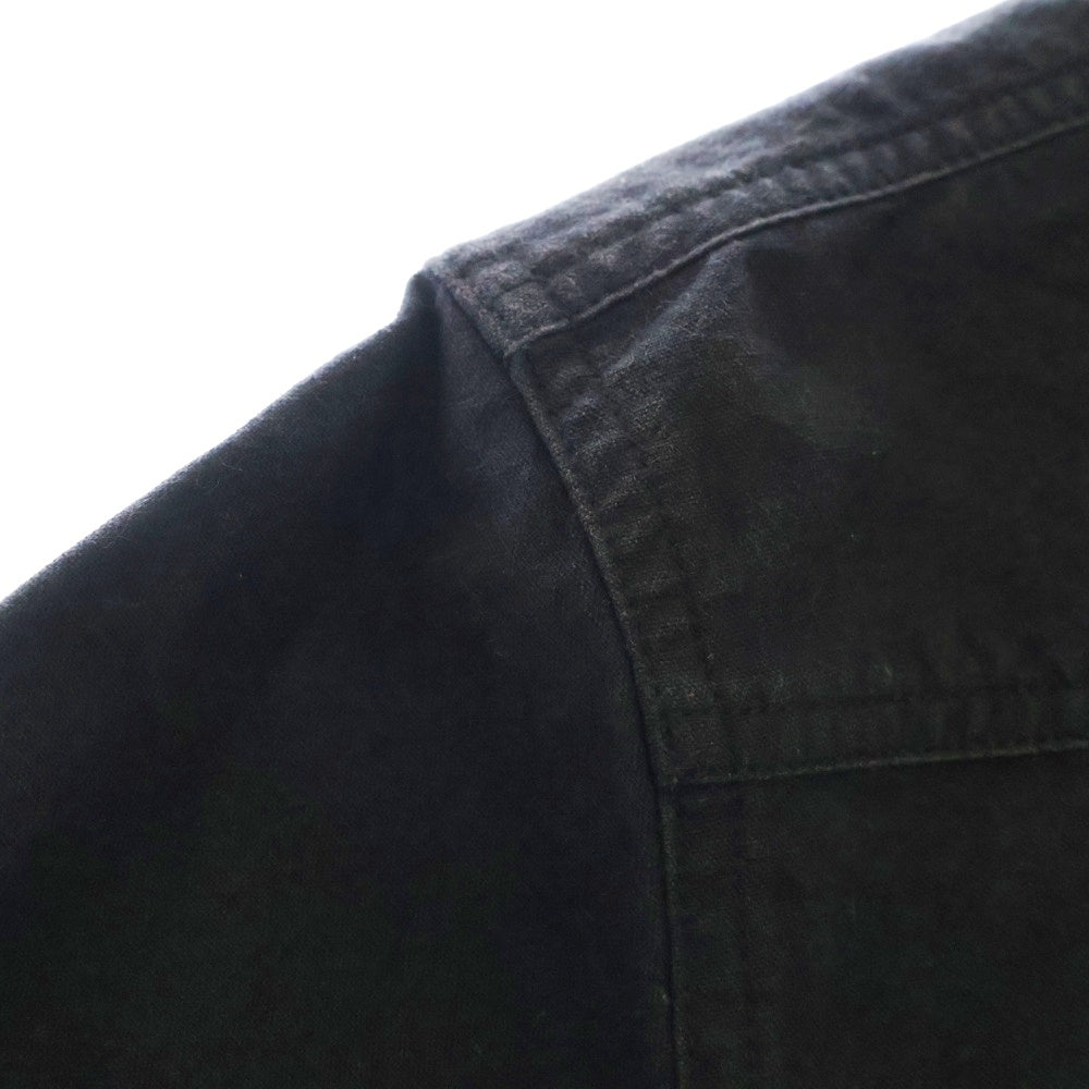 OFF-WHITE(オフホワイト) 17SS Diag Spray Shirt スプレーロゴ 長袖シャツ ブラック