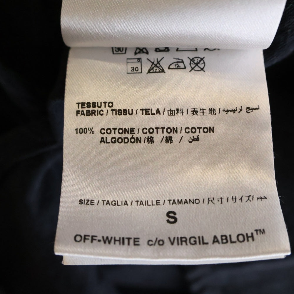 OFF-WHITE(オフホワイト) 17SS Diag Spray Shirt スプレーロゴ 長袖シャツ ブラック