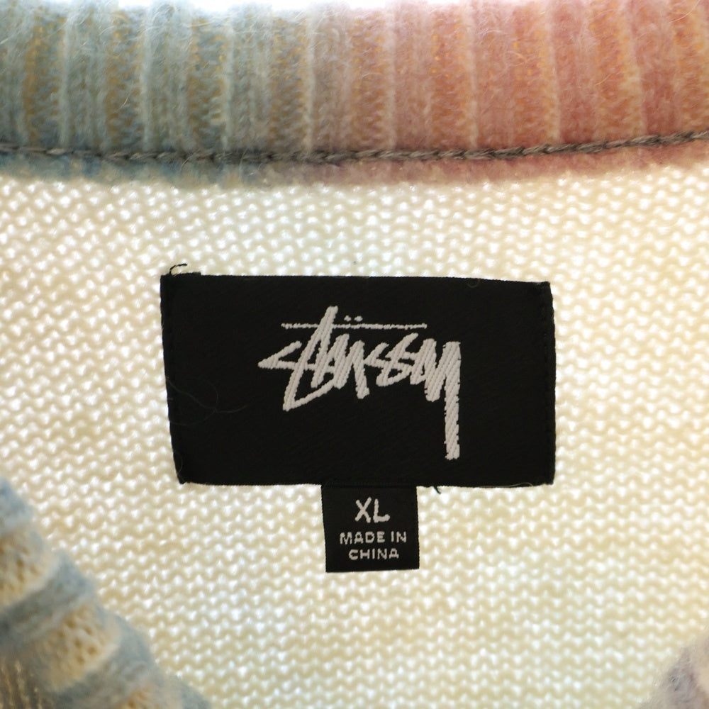 STUSSY(ステューシー) Motion Sweater モーションニットセーター 長袖ニットセーター 217058 マルチカラー