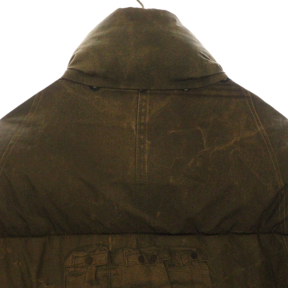 DIESEL(ディーゼル) W-ROLFFOS JACKET 転写プリントナイロンジップアップダウンジャケット A10793 ベージュ