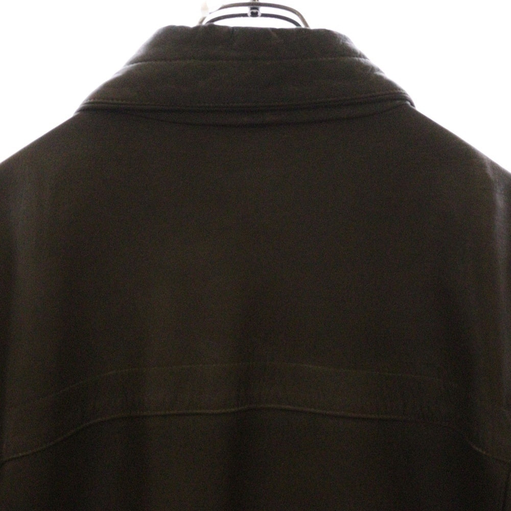 LOEWE(ロエベ) 90s LEATHER JACKET レザーフライトアビエイタージップアップブルゾン ジャケット 72235-761 ブラウン