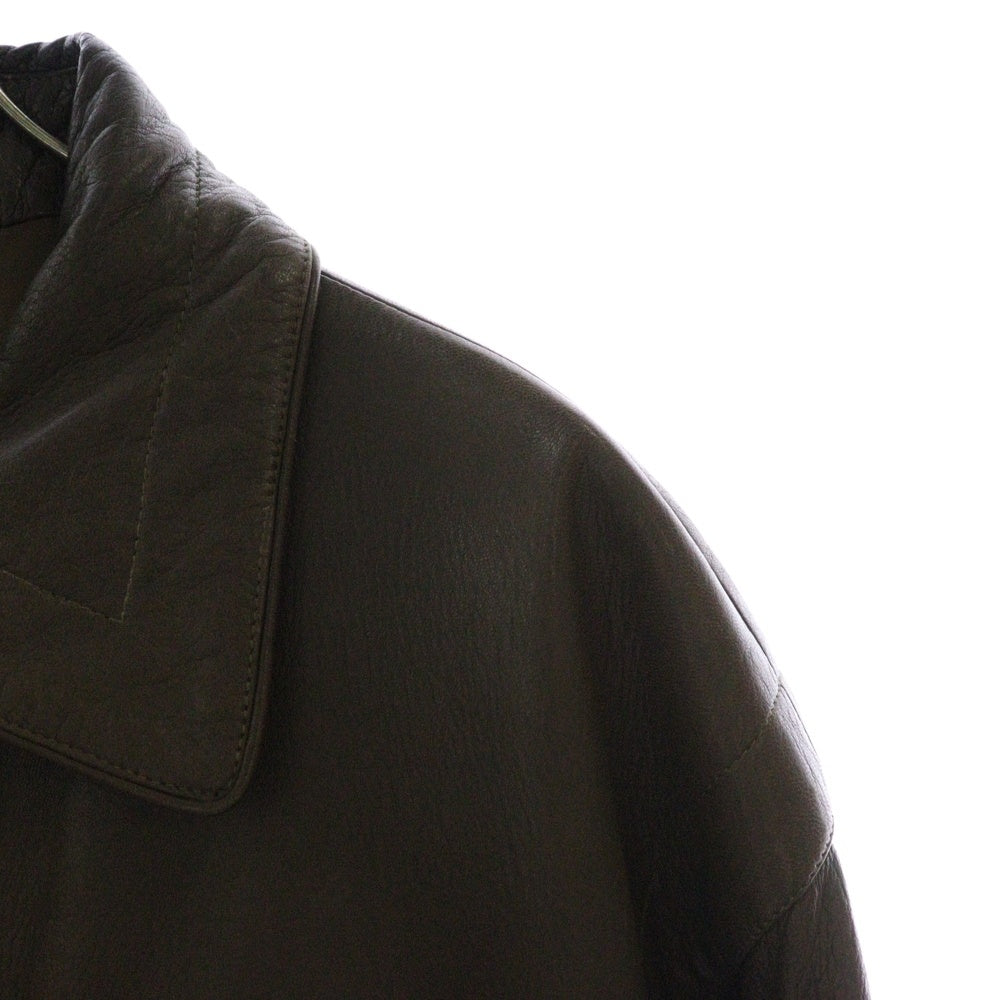 LOEWE(ロエベ) 90s LEATHER JACKET レザーフライトアビエイタージップアップブルゾン ジャケット 72235-761 ブラウン
