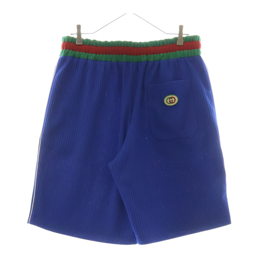 GUCCI(グッチ) シェリーライン ウエストゴム ハーフパンツ ショーツ ブルー 741495 XJFFE
