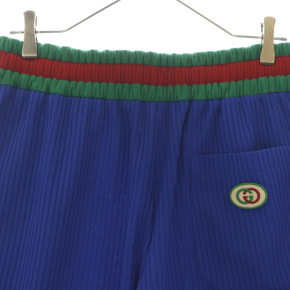 GUCCI(グッチ) シェリーライン ウエストゴム ハーフパンツ ショーツ ブルー 741495 XJFFE