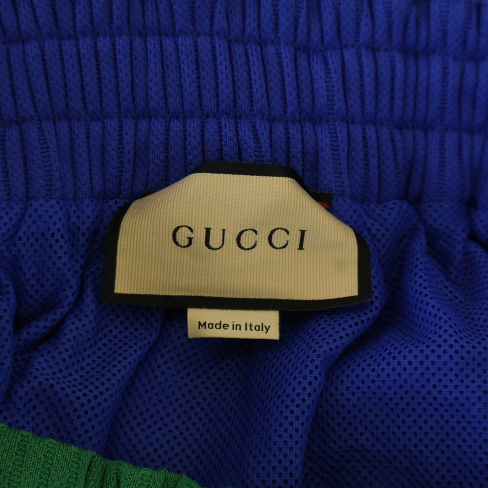 GUCCI(グッチ) シェリーライン ウエストゴム ハーフパンツ ショーツ ブルー 741495 XJFFE
