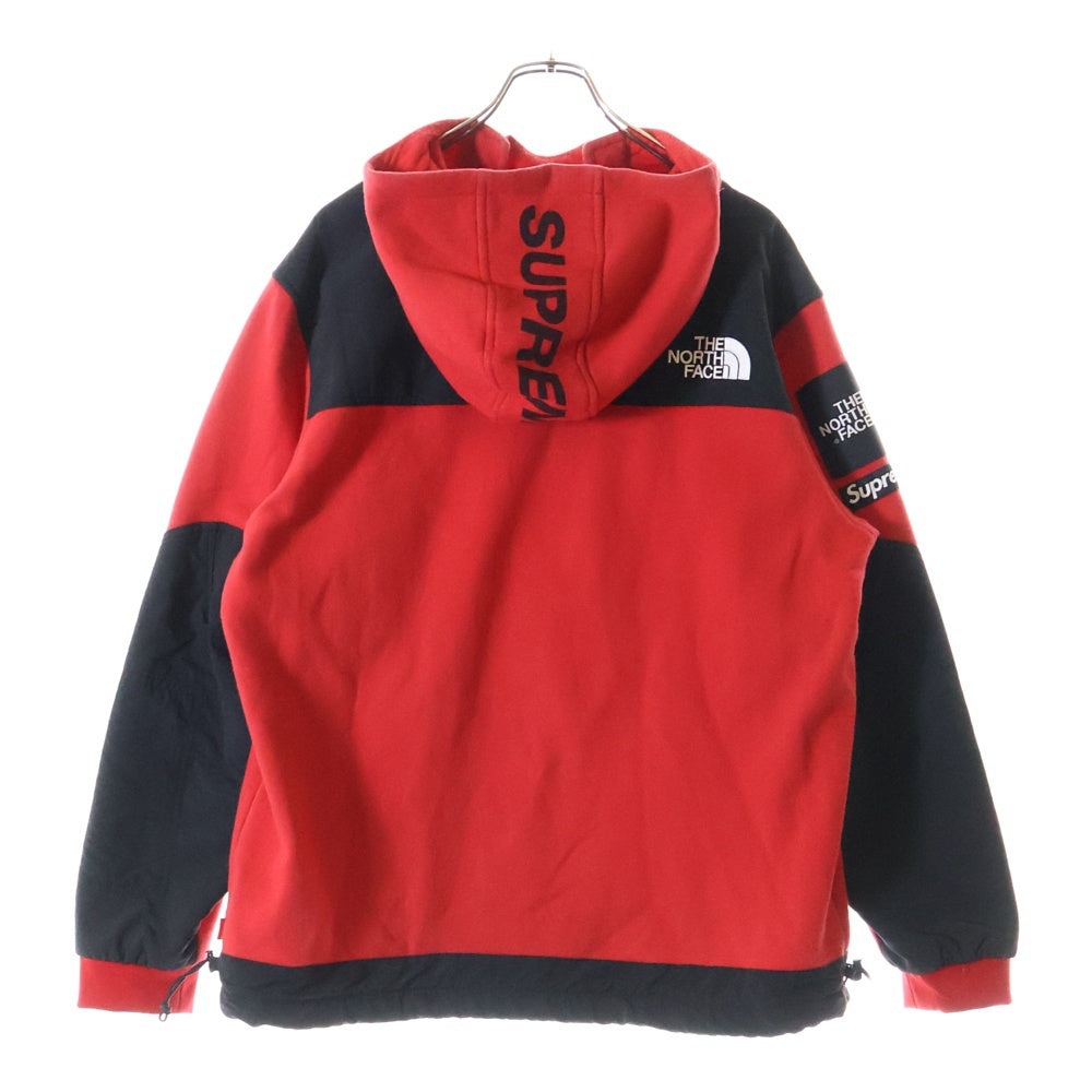 SUPREME(シュプリーム) 16SS ×THE NORTH FACE Steep Tech Hooded Sweatshirt ザノースフェイス スティープテック ナイロン切替プルオーバースウェットパーカー フーディー NT01602I