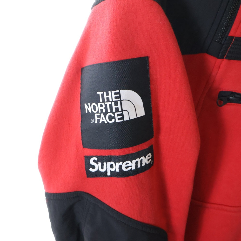 SUPREME(シュプリーム) 16SS ×THE NORTH FACE Steep Tech Hooded Sweatshirt ザノースフェイス スティープテック ナイロン切替プルオーバースウェットパーカー フーディー NT01602I