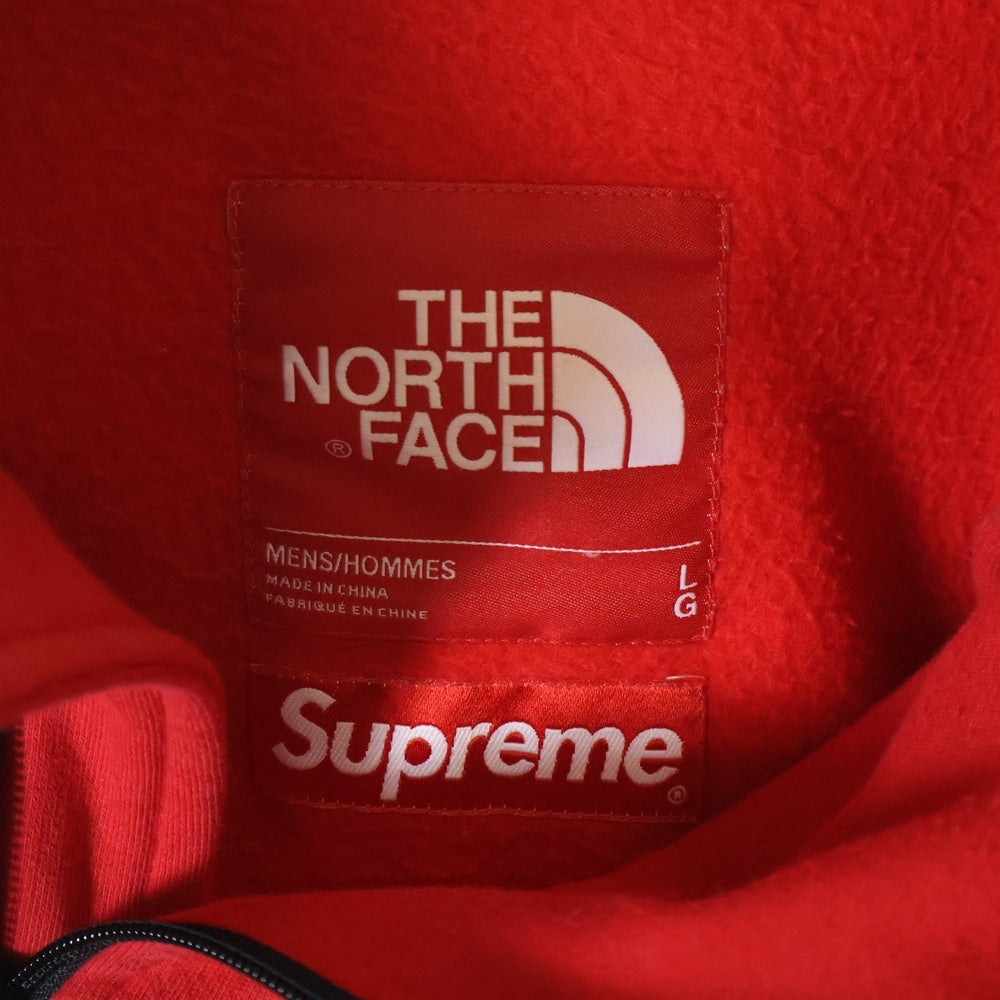 SUPREME(シュプリーム) 16SS ×THE NORTH FACE Steep Tech Hooded Sweatshirt ザノースフェイス スティープテック ナイロン切替プルオーバースウェットパーカー フーディー NT01602I