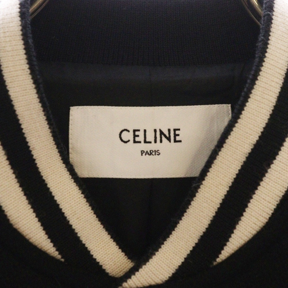 CELINE(セリーヌ) 22SS Classic Wool Teddy Jacket クラシックウール テディジャケット ブラック