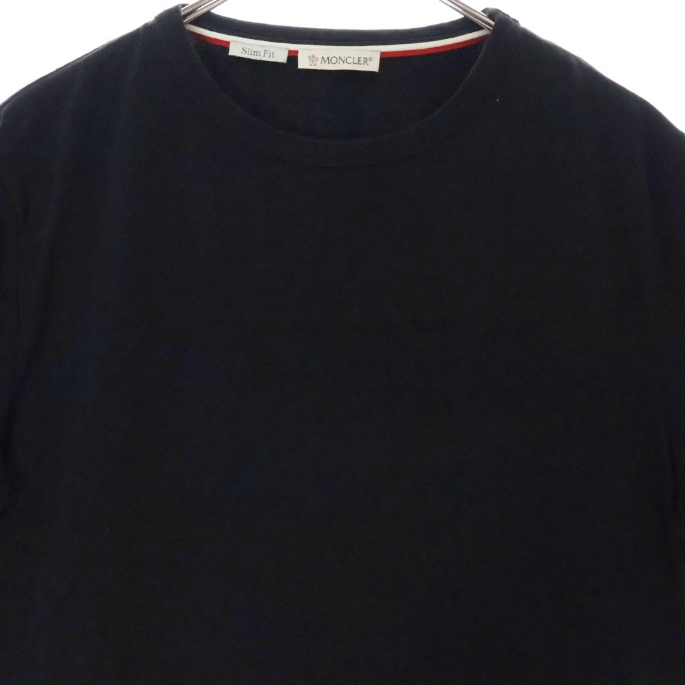 MONCLER(モンクレール) MAGLIA T-SHIRT スリムフィット トリコロール 半袖Tシャツ カットソー ブラック G10918C71600