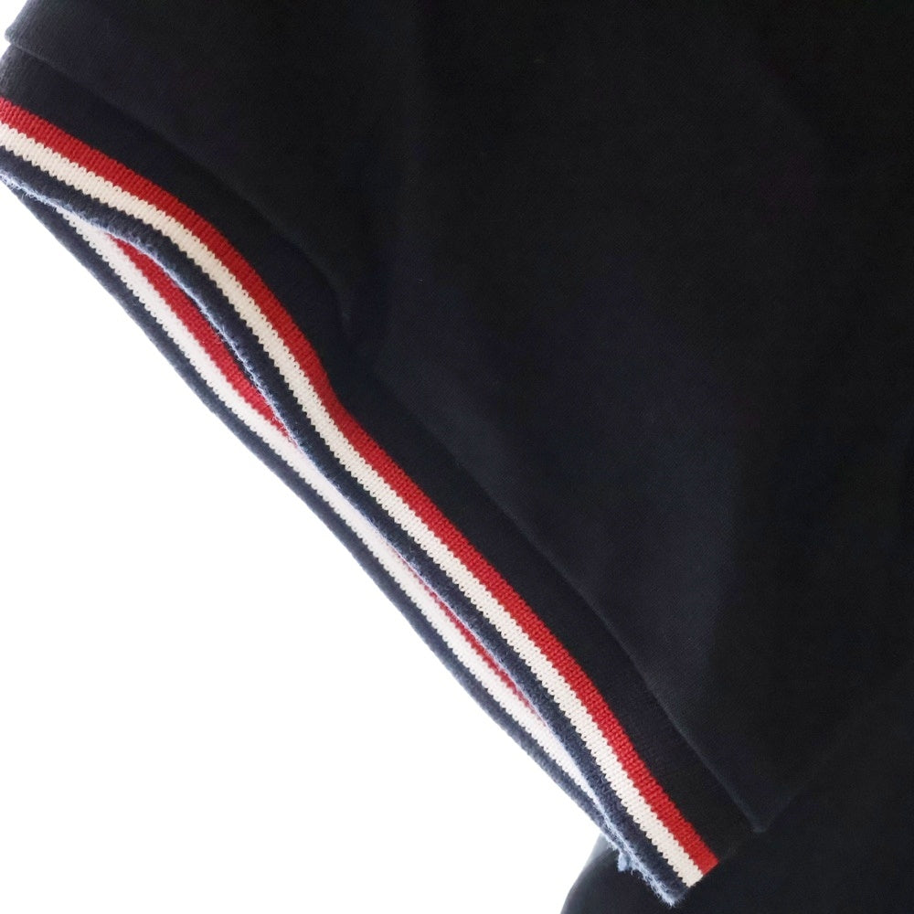 MONCLER(モンクレール) MAGLIA T-SHIRT スリムフィット トリコロール 半袖Tシャツ カットソー ブラック G10918C71600