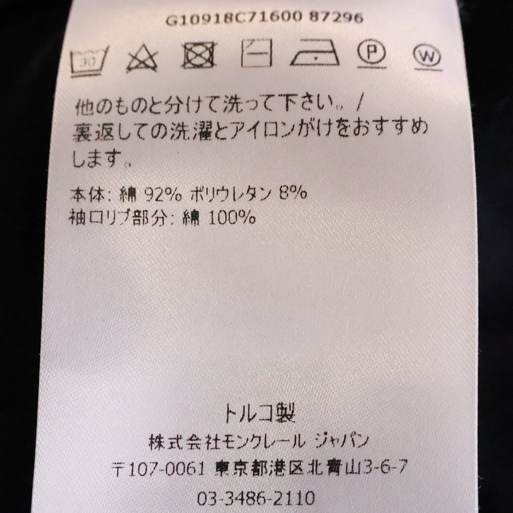 MONCLER(モンクレール) MAGLIA T-SHIRT スリムフィット トリコロール 半袖Tシャツ カットソー ブラック G10918C71600