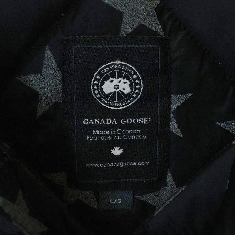 CANADA GOOSE(カナダグース) CRAWFORD HOODY スタープリント ダウンジャケット アウター ブラック 5050L