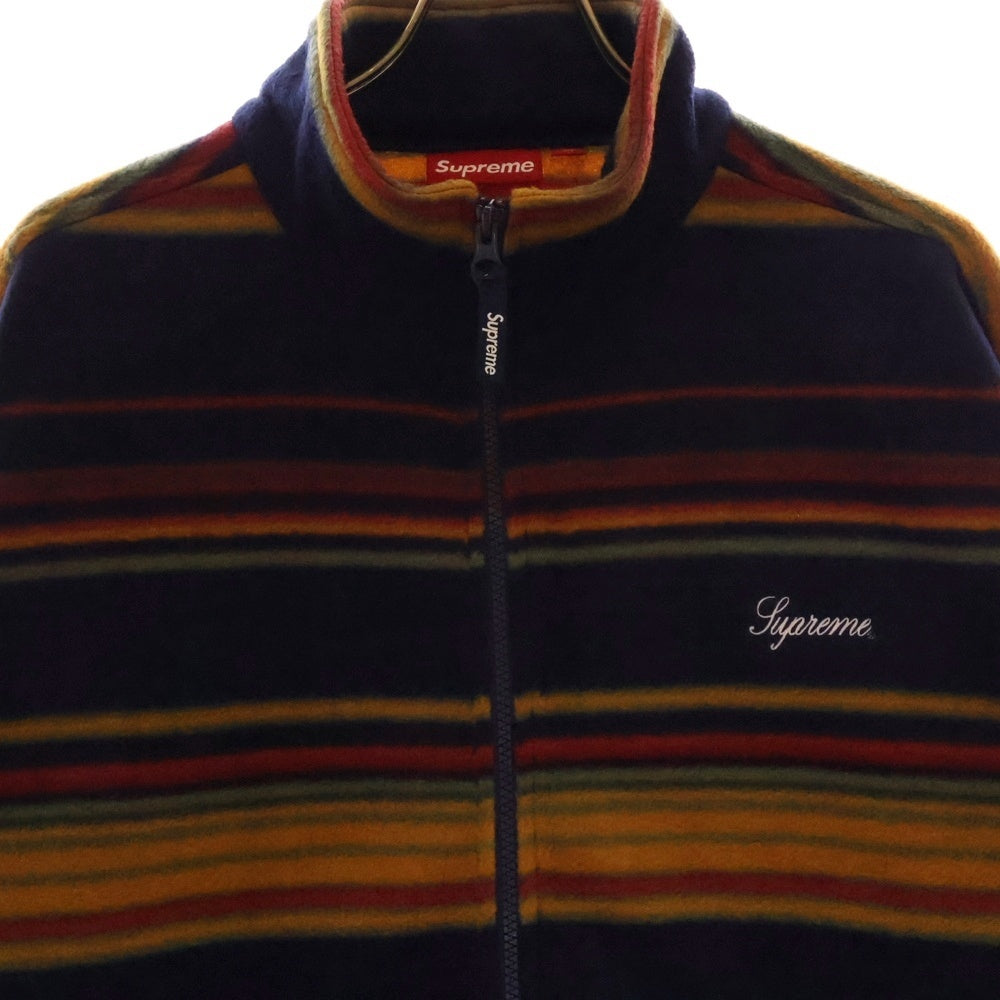 SUPREME(シュプリーム) 24AW Zip Up Fleece Jacket ジップアップボーダーフリースジャケット マルチ