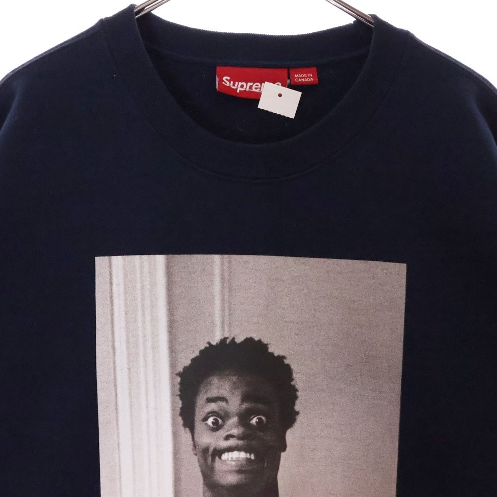 SUPREME(シュプリーム) 24AW Thrasher Crewneck スラッシャー フォトプリント クルーネックスウェットトレーナー ネイビー