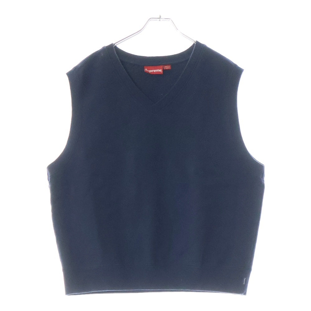 SUPREME(シュプリーム) 23SS Sweatshirt Vest Vネック スウェットベスト ネイビー