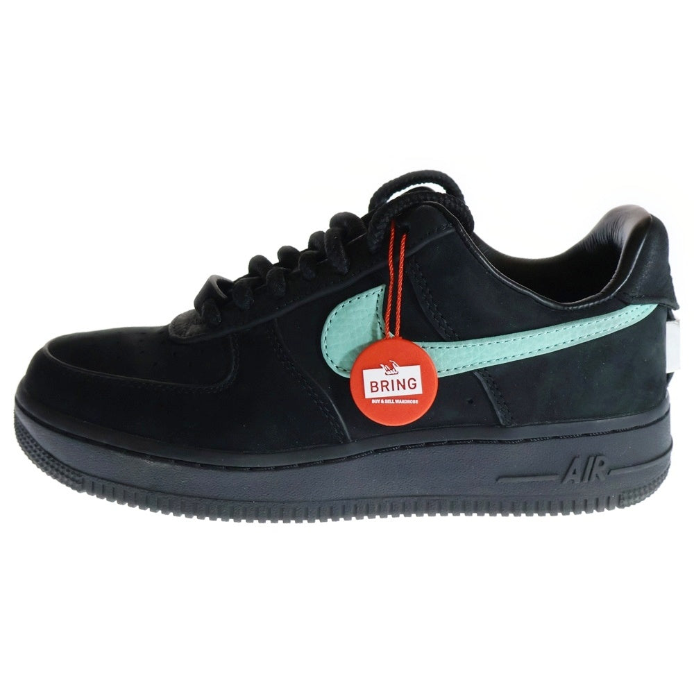 NIKE(ナイキ) ×TIFFANY&CO AIR FORCE 1 LOW 1837 BLACK ティファニー エアフォース1 ローカットスニーカー ブラック/ブルー US4.5/23.5cm DZ1382-001 レディース