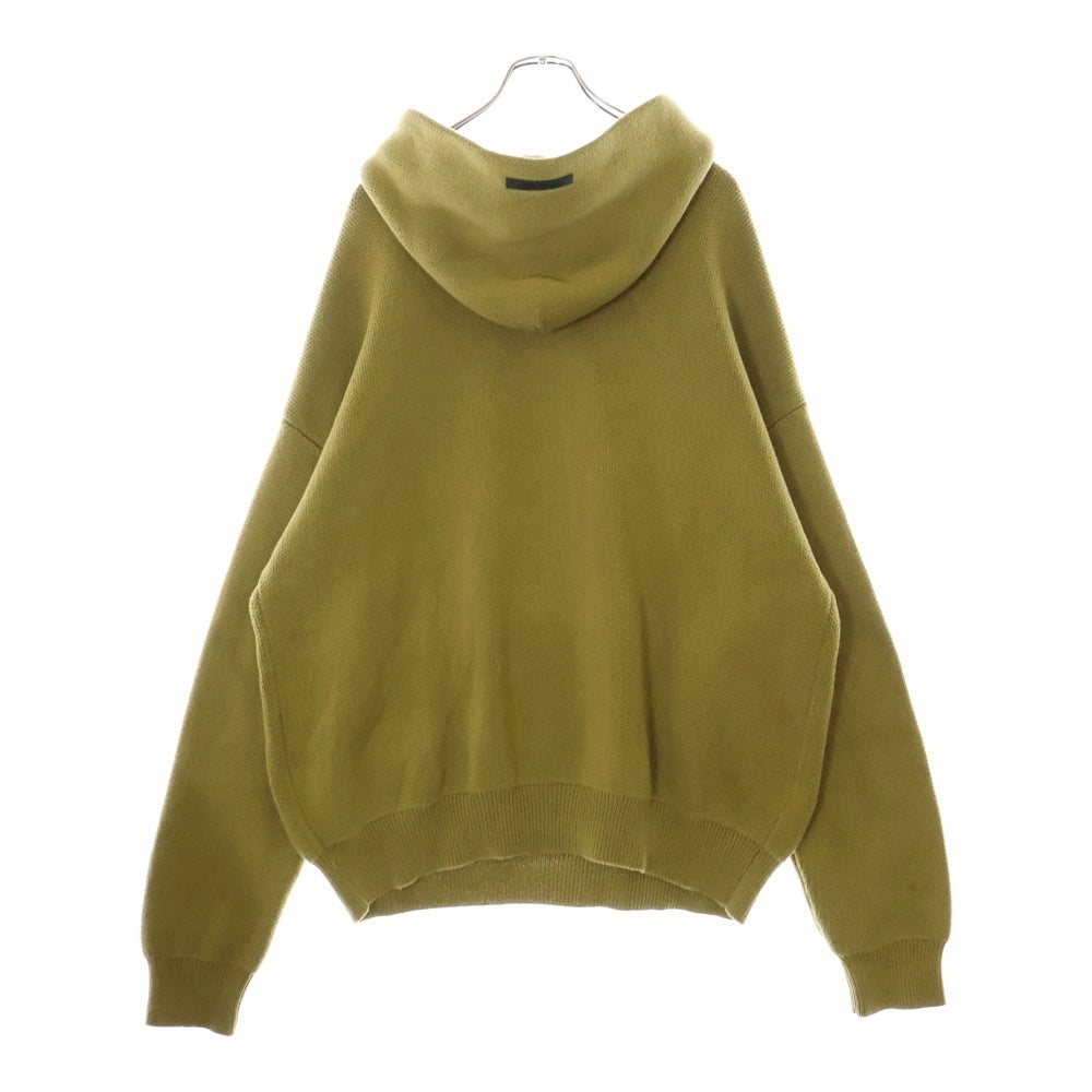 FEAR OF GOD ESSENTIALS(フィアオブゴッド エッセンシャルズ) 21AW KNIT HOODIE プルオーバーパーカー ニットフーディー コットンニット アンバー