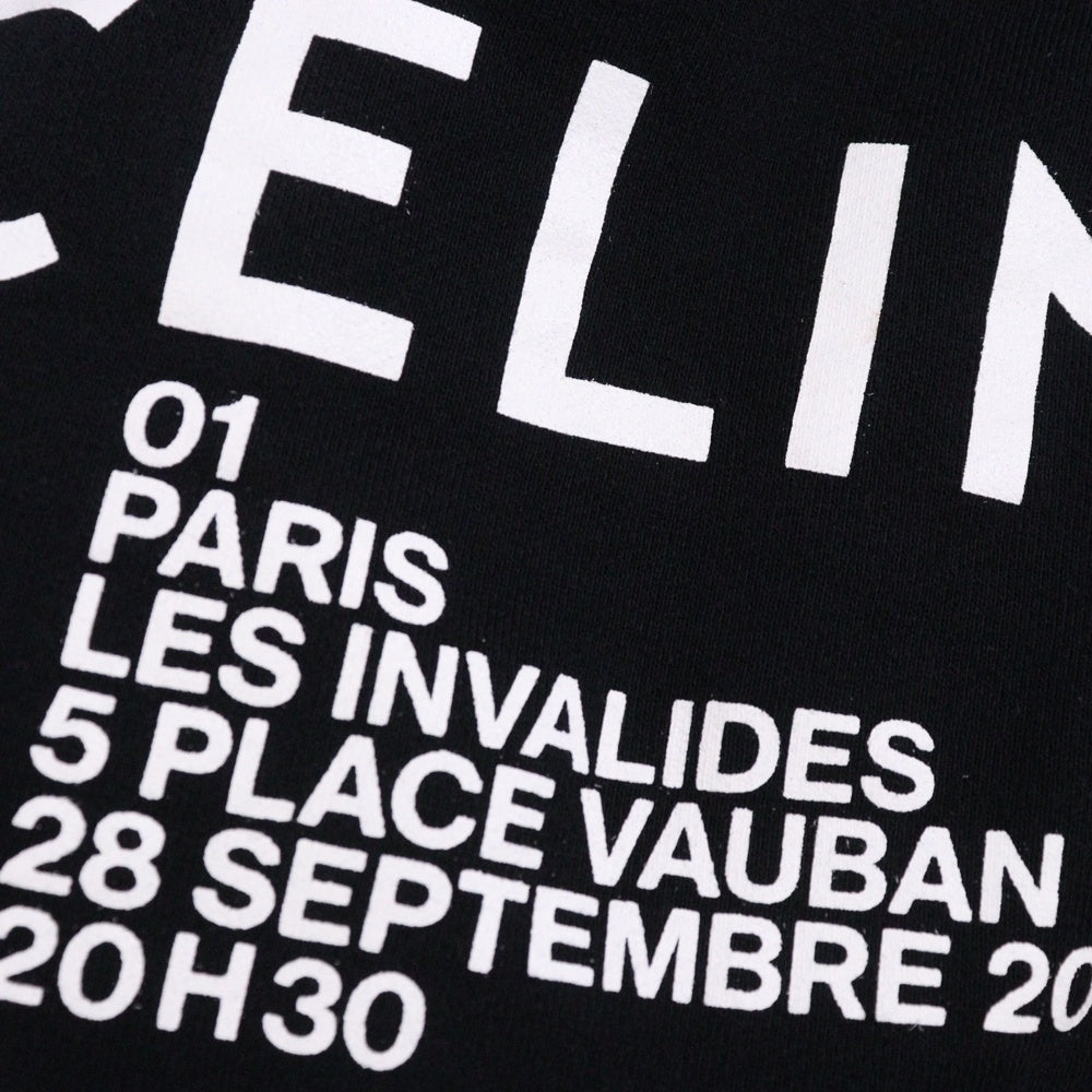 CELINE(セリーヌ) バックプリント プルオーバーパーカー スウェット ブラック 2Y06632E レディース