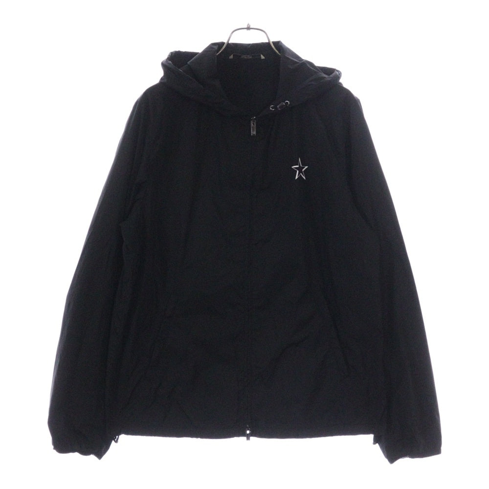 VALENTINO(ヴァレンチノ) VLTN LOGO バックプリント ジップアップナイロンジャケット ブラック TV3CI3555W6