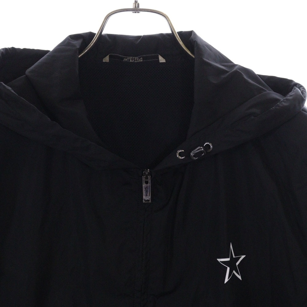 VALENTINO(ヴァレンチノ) VLTN LOGO バックプリント ジップアップナイロンジャケット ブラック TV3CI3555W6