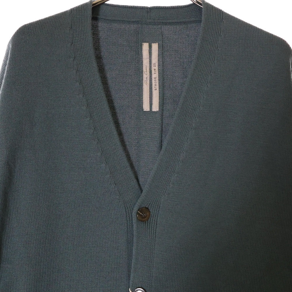 Rick Owens(リックオウエンス) 22AW PETER CARDIGAN ウールニットカーディガン グレー RP02B6606 M