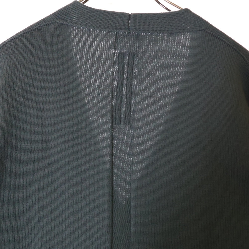 Rick Owens(リックオウエンス) 22AW PETER CARDIGAN ウールニットカーディガン グレー RP02B6606 M