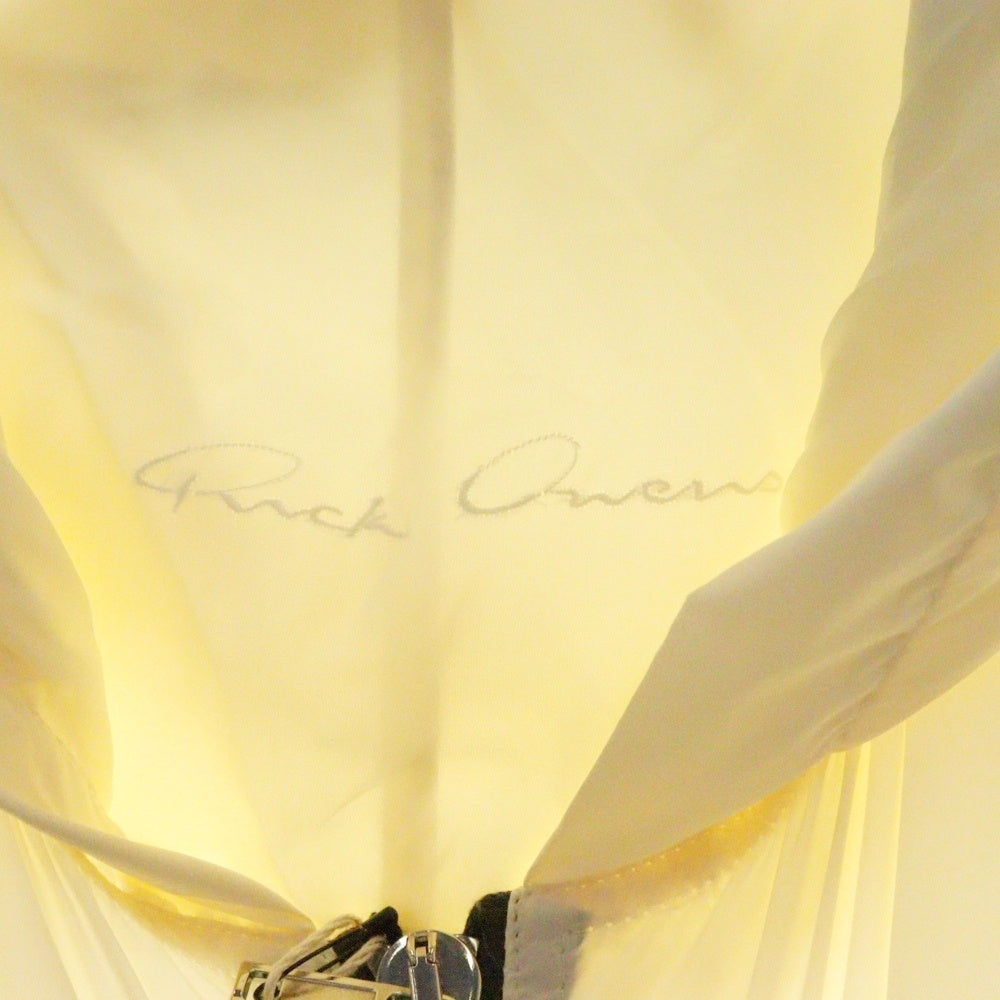Rick Owens(リックオウエンス) 22SS PETER HOODED CROPPED ジップアップナイロンパーカー フーディー アイボリー RR01B1719 ND