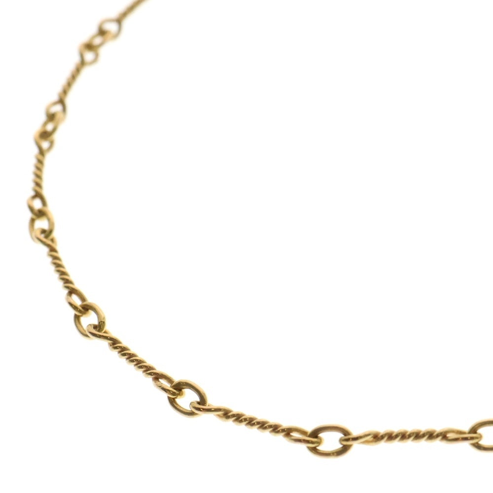CHROME HEARTS(クロムハーツ) 22K NECKCHAIN T18 ツイストチェーンネックレス 18inch ゴールド BCA014