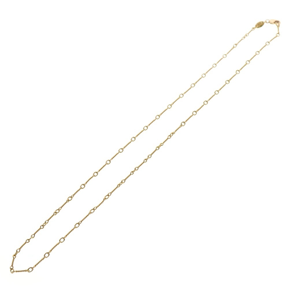 CHROME HEARTS(クロムハーツ) 22K NECKCHAIN T18 ツイストチェーンネックレス 18inch ゴールド BCA014