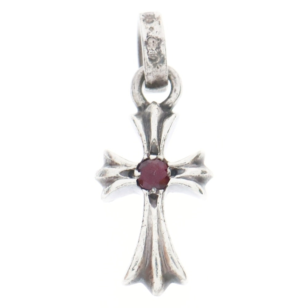 CHROME HEARTS(クロムハーツ) CRS BBYFAT RUBY ベイビーファット 1ルビー チャーム ネックレストップ シルバー