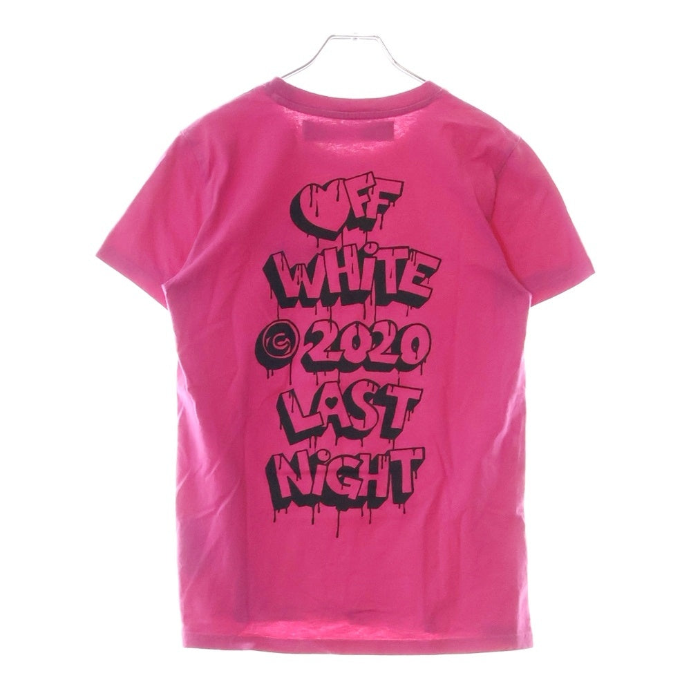 OFF-WHITE(オフホワイト) 13SS MARKERS REGULAR TEE マーカーロゴプリント半袖Tシャツ OWAA049F19B07066 ピンク