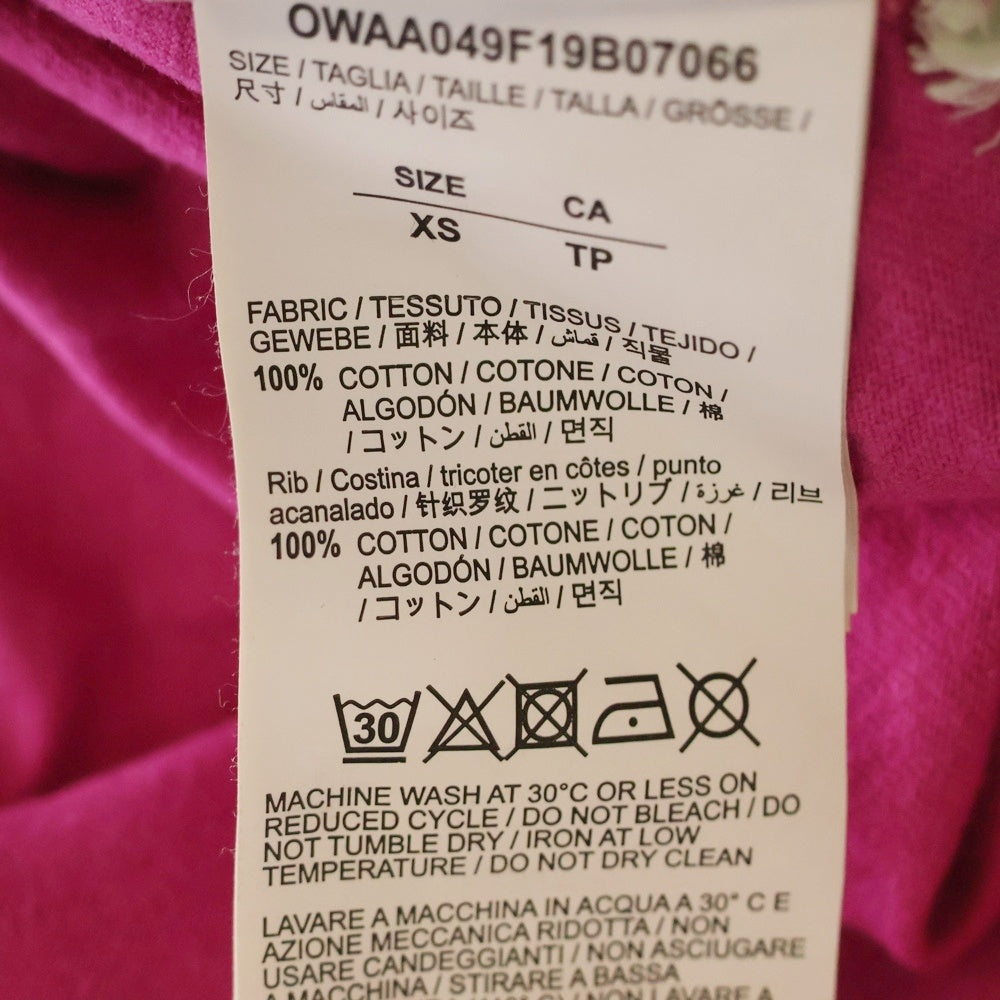 OFF-WHITE(オフホワイト) 13SS MARKERS REGULAR TEE マーカーロゴプリント半袖Tシャツ OWAA049F19B07066 ピンク