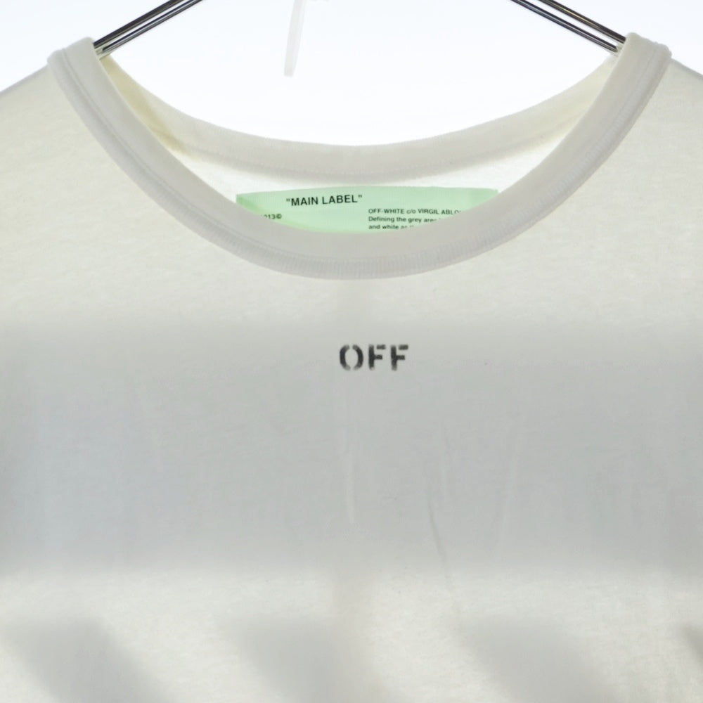 OFF-WHITE(オフホワイト) 18SS DIAG TEMPERATURE S/S TEE ダイアグ バックプリント 半袖tシャツ OMAA002S18185086 ホワイト