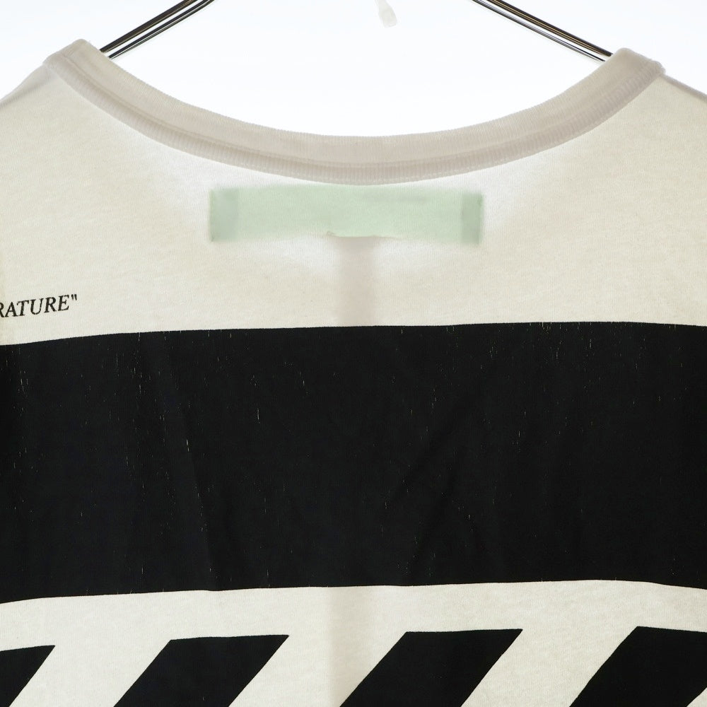OFF-WHITE(オフホワイト) 18SS DIAG TEMPERATURE S/S TEE ダイアグ バックプリント 半袖tシャツ OMAA002S18185086 ホワイト